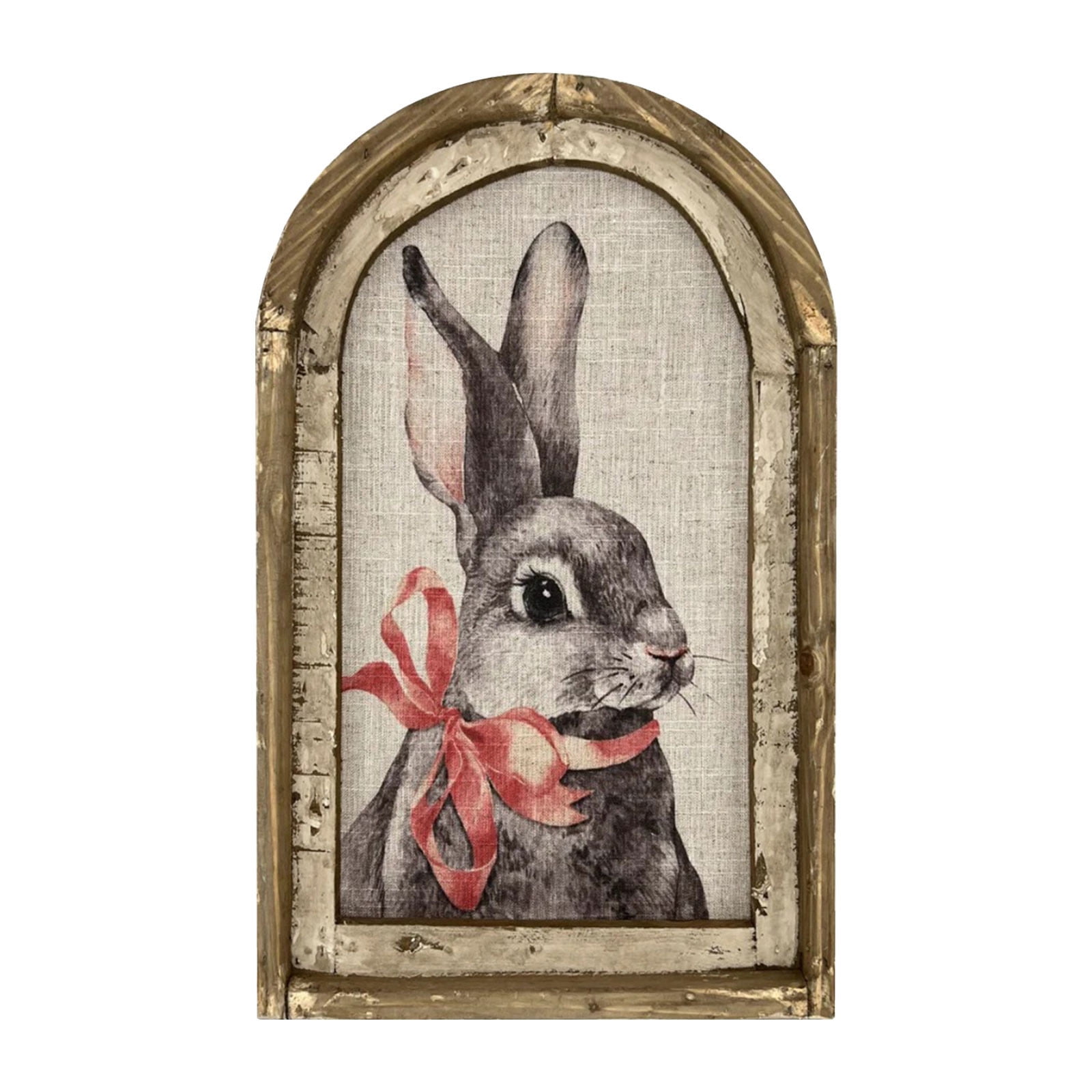 Dengmore 12x8 Inch Rabbit Wall Art Rustic Farmhouse Style Bunny Country ...