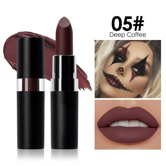 Dengmore 13 Colors for Choose Halloween Lipstick for Face Painting Halloween Facial Paint Stick Halloween Cosplay Party Brown Makeup