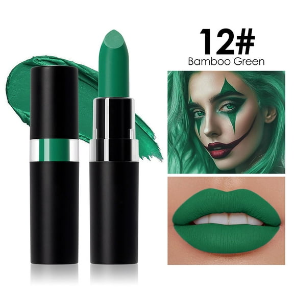Dengmore 13 Colors for Choose Halloween Lipstick for Face Painting, St. Patrick's Day Facial Paint Stick Halloween Cosplay Party Green Makeup