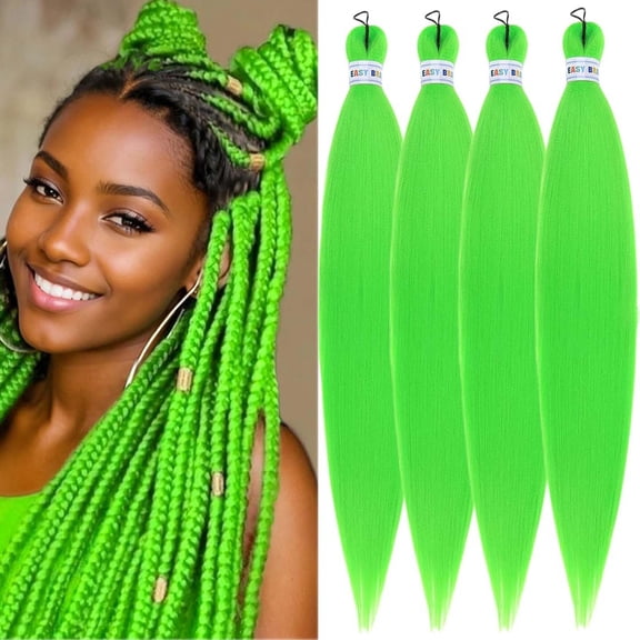 Dengmore 26in Flame-Retardant Braid Pre-Stretched Synthetic Hair For DIY BRAID Hair Festival Looks 90 G Tangle-Free & Colorfast for Box Braids & Passion Twists
