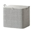 thumbnail image 1 of Dengmore 2PCS Non-woven Zipper Storage Bags Foldable Clothes Organizer Storage Box Window Sturdy Handles for Closet Dorm Pillows Bedding Clothes Stuffed Toys Blankets, 1 of 6