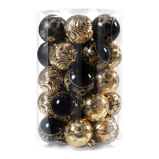 Dengmore 34pcs Christmas Tree Balls Ornaments 2.36 Inch Balls Pendants