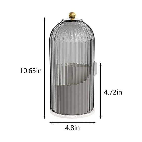 Dengmore 360°Rotating Makeup Brush Holder Large Capacity Organizer Storage Box for Vanity Desktop Bathroom Countertop Makeup Brush Holder