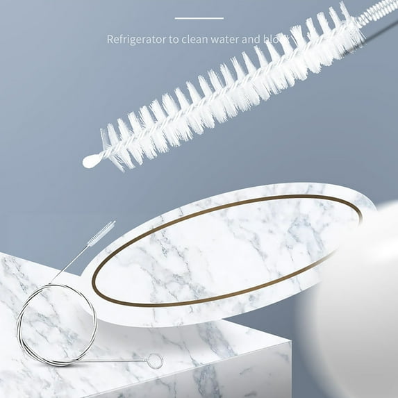 Dengmore 39.37 Inch Pipe Cleaner Flexible Drain Brush Fridge Cleaning Tool Tube Cleaning Brush Stainless Steel Kitchen Drain Sink Fridge Skinny Pipe Drain Dredge Cleaning Tool, Grip