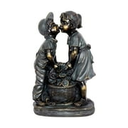 Dengmore 5.9in Boy & Girl Garden Statue A Kid With Fireflies Garden Statue-garden Decoration
