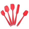 thumbnail image 1 of Dengmore 5 Piece Silicone Spatula Set Kitchen Silicone Spatula Utensil Set Red, 1 of 1