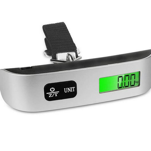 Dengmore 50kg/10g Portable LCD Digital Hanging Luggage Scale Travel Electronic Weight Digital Portable Handheld Suitcase, Travel Hanging Baggage with Backlit LCD Display