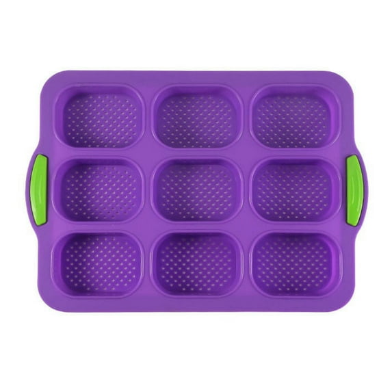 Dengmore 9 Oval French DIY Small Bread Bakeware Non stick Baking Tools Purple