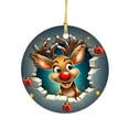 thumbnail image 1 of Dengmore Acrylic Christmas Snowman Santa Deer Break Through Decoration Christmas Tree Hanging Ornament Christmas Gift Holiday Home Decor, 1 of 4