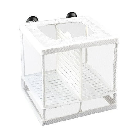Dengmore Aquarium Fish Tank Fish BreedingHatcher Net Hanging Mesh Box Separate Container for Rumble Fish