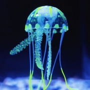 Dengmore Aquarium Jellyfish Decoration, Artificial Glowing Fluorescent Jellyfish,Glowing Effect Fish Tank Artificial Ornament, Environmental Protection,Silicone,5 15cm