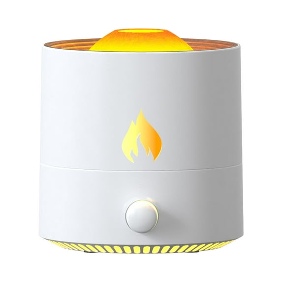 Dengmore Aromatherapy Essential Oil Diffusers 320ML Oil Diffuser Humidifier with 2 Mist Modes Flame/Volcano Waterless Auto Off for Home Office Spa