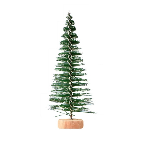Dengmore Artificial Christmas Tree Needle Christmas Tree Micro Landscapes Fake Simulation Xmas Tree for Home Office Party Decoration