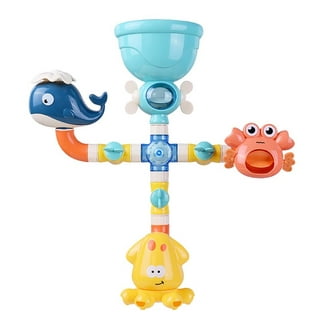 Bath Toys for Toddlers 1-3 2-4 Bathtub Bubble Maker with Baby Shower Head  Wind-Up Turtle Duck Toys for Babies 6-12 12-18 Month Bathtime Bathroom Toys