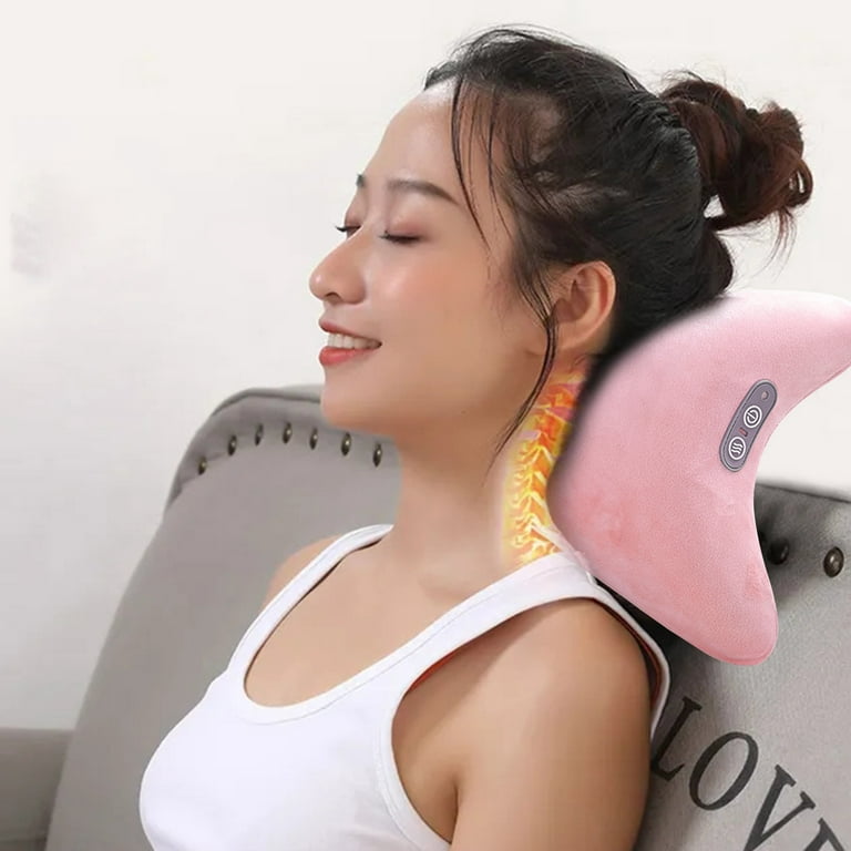 Dengmore Back Neck Massager with Heat Massager Pillow Tissue Vibrating  Massage Pillo w With Heating For Home, Office, Chair, Car, Athletes and  Muscle