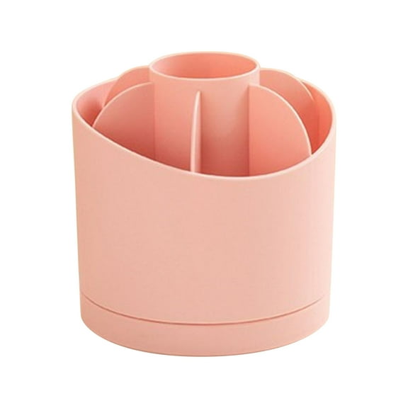 Dengmore Back to School Desktop Rotating Storage Container Student Stationery Pen Holder Makeup Brush Lipstick Storage Living Room Kitchen Utensils