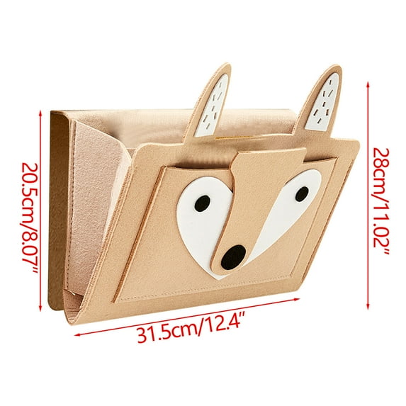 Dengmore Bedside Caddy Hanging Storage Basket Forest Graphic Bedside Storage Bag Multi-Function Organizer Caddy for Bunk Dorm Rooms Bed Hanging Bag, Space