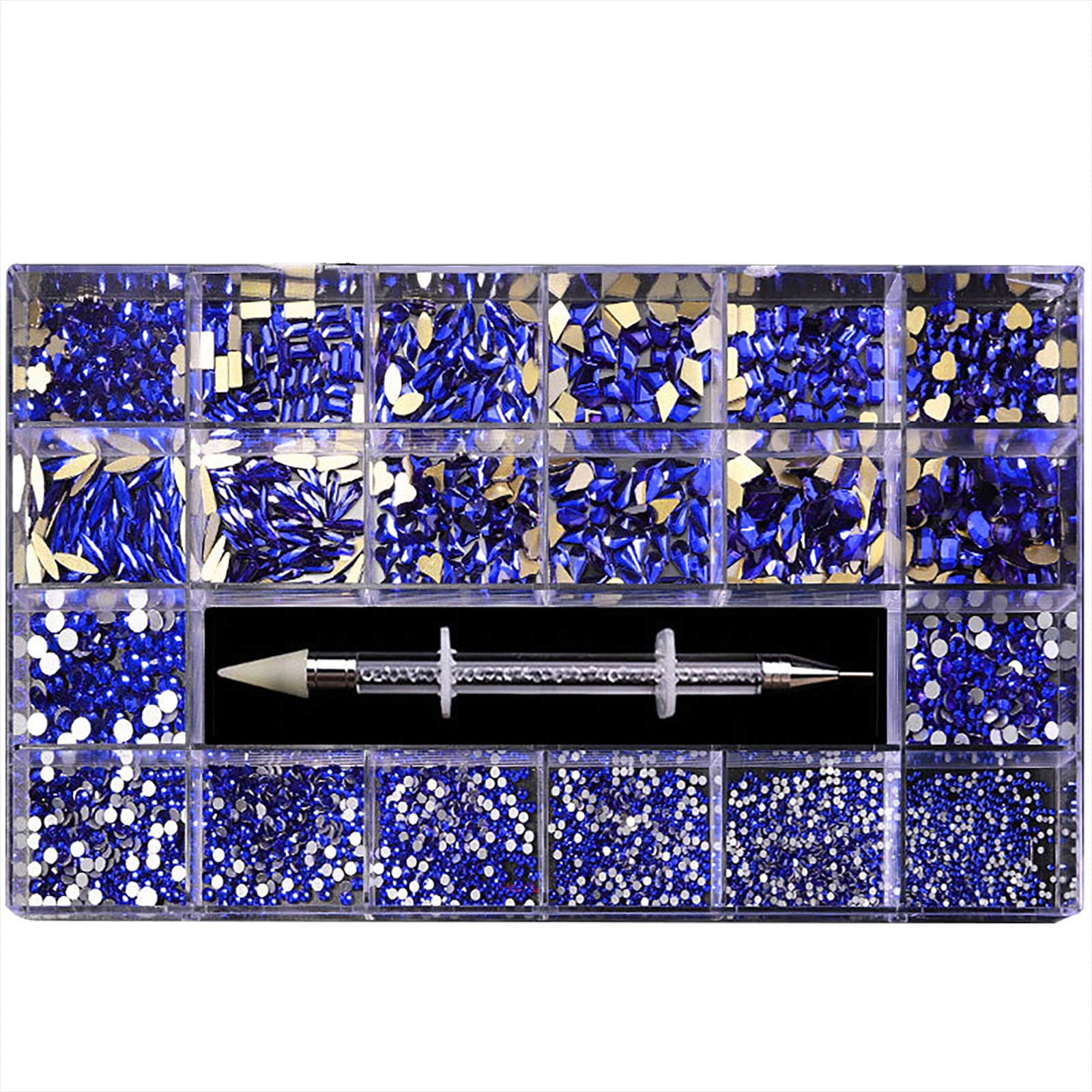 Dengmore Boxed Nail Art Diamond Flat Glass Shaped Diamond DIY Nail Art