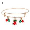 thumbnail image 1 of Dengmore Bracelets Christmas Bracelet Girls Holiday Bell Santa Expandable Crystal Bracelet Jewelry For Women, 1 of 5