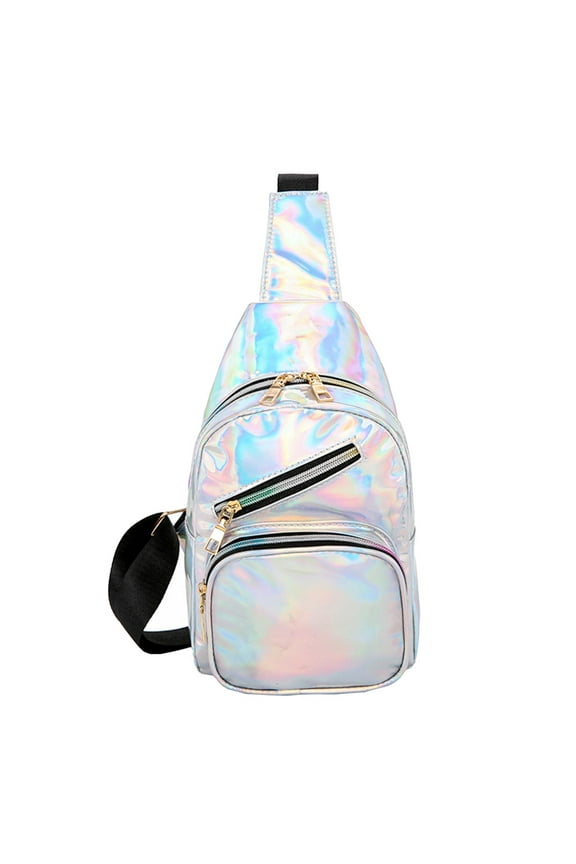 Dengmore Bright Leather Small Sling Colorful Backpack Multi Purpose Chest Bag Hi Outdoor