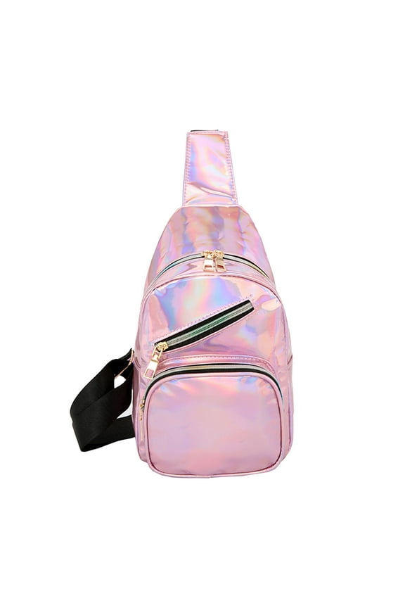 Dengmore Bright Leather Small Sling Colorful Backpack Multi Purpose Chest Bag Hi Outdoor