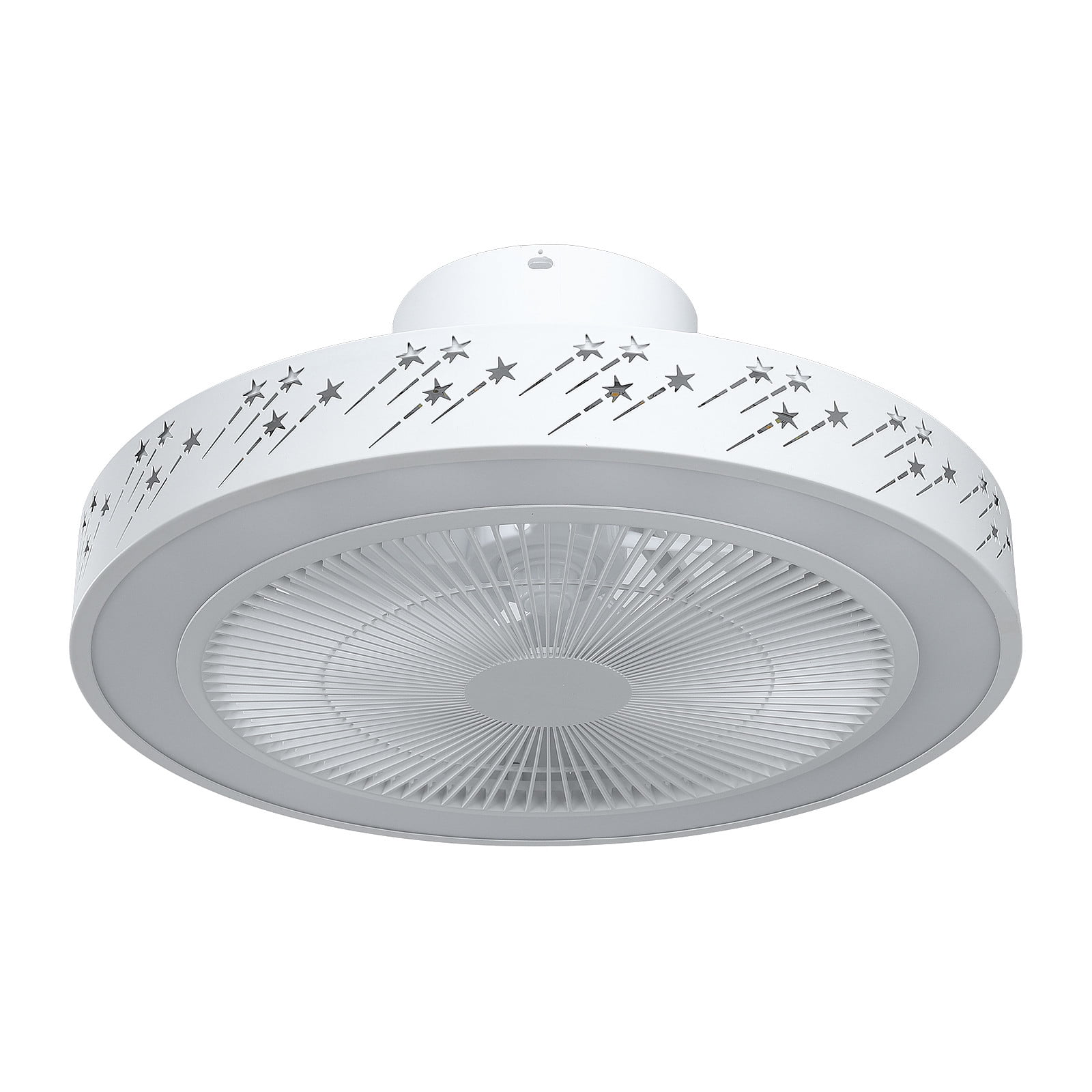 Dengmore Ceiling Fan With Light, Wind Deflector Low Profile Ceiling Fan