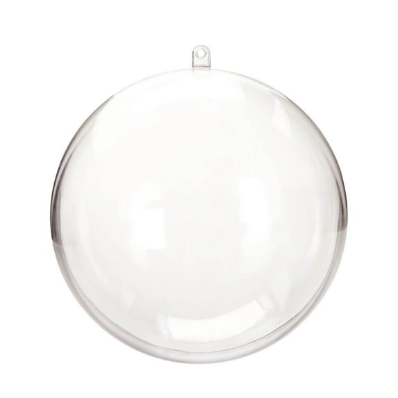 Dengmore 5pcs Christmas Tree Balls Ornaments DIY Transparent Plastic Balls Pendants Decorative Baubles for Xmas Tree Decor Holiday Party Wedding Decoration