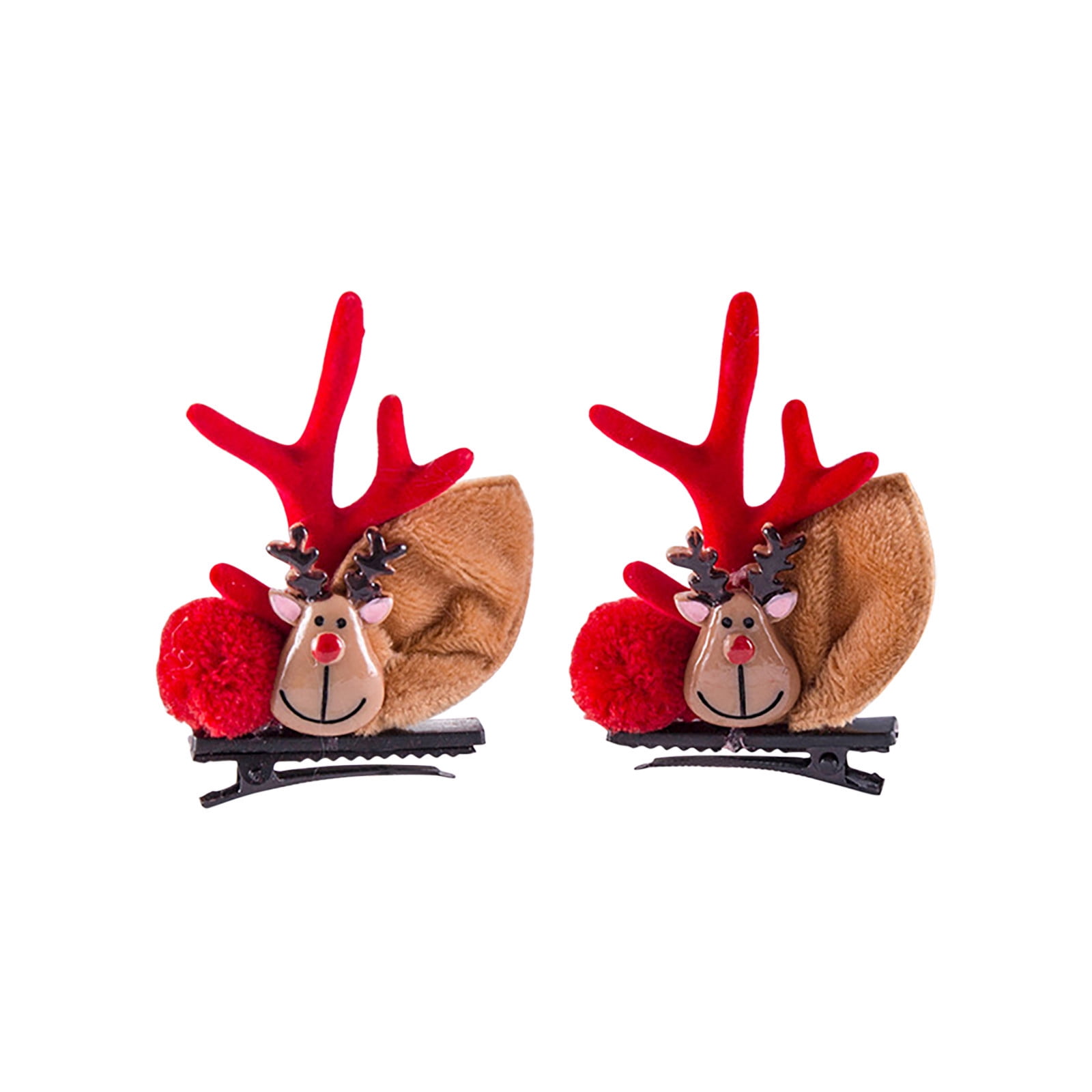 Dengmore Christmas Hairpin Cute Deer Horn Hair Clip Hair Accessories