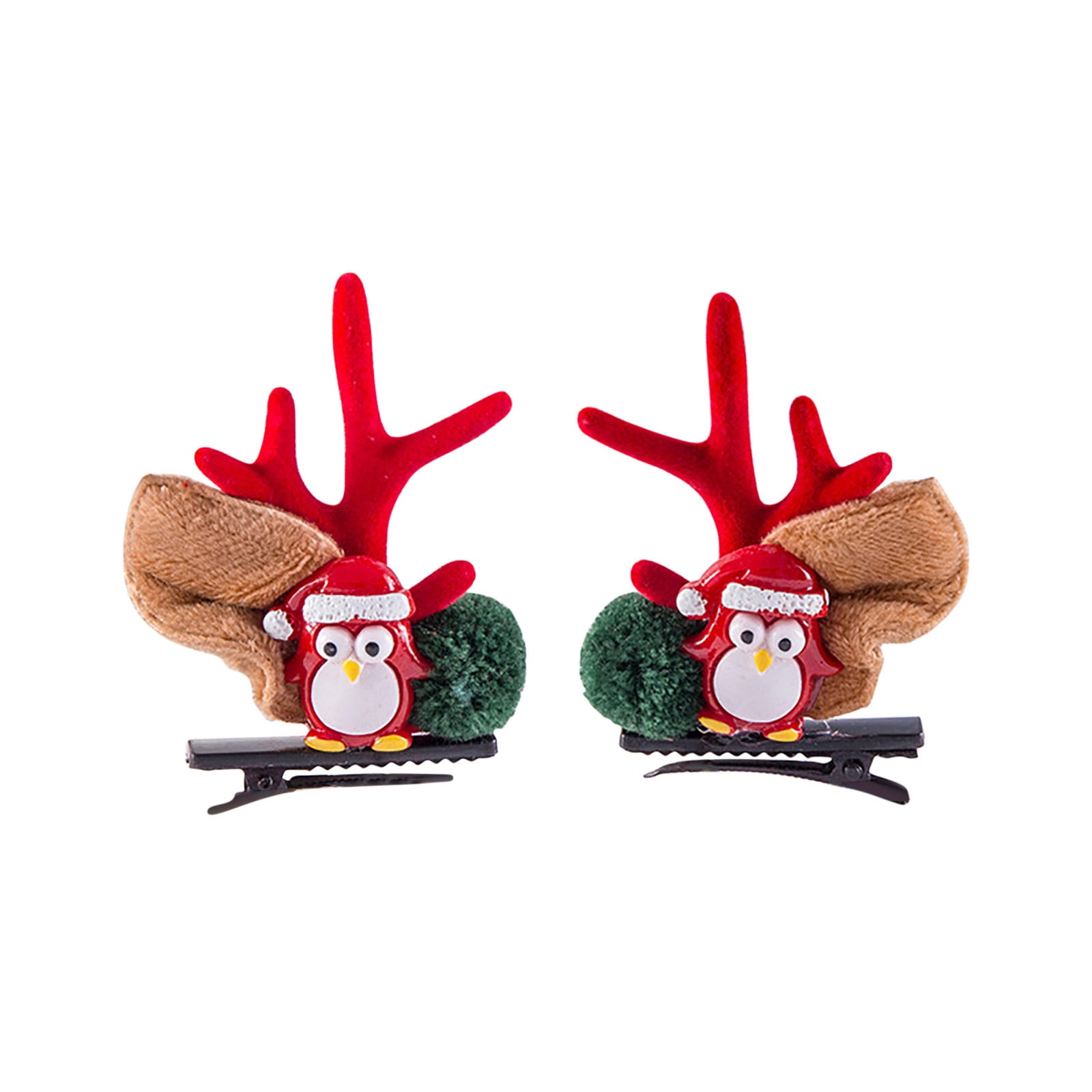 Dengmore Christmas Hairpin Cute Deer Horn Hair Clip Hair Accessories