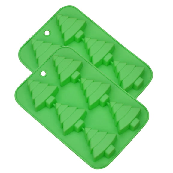 Dengmore Christmas Silicone Molds Large Christmas Tree Molds for Mini Cakes Jello Candy Christmas Models Cake Handmade Soap Candles DIY Cake Mould Christmas Gifts, Cookies