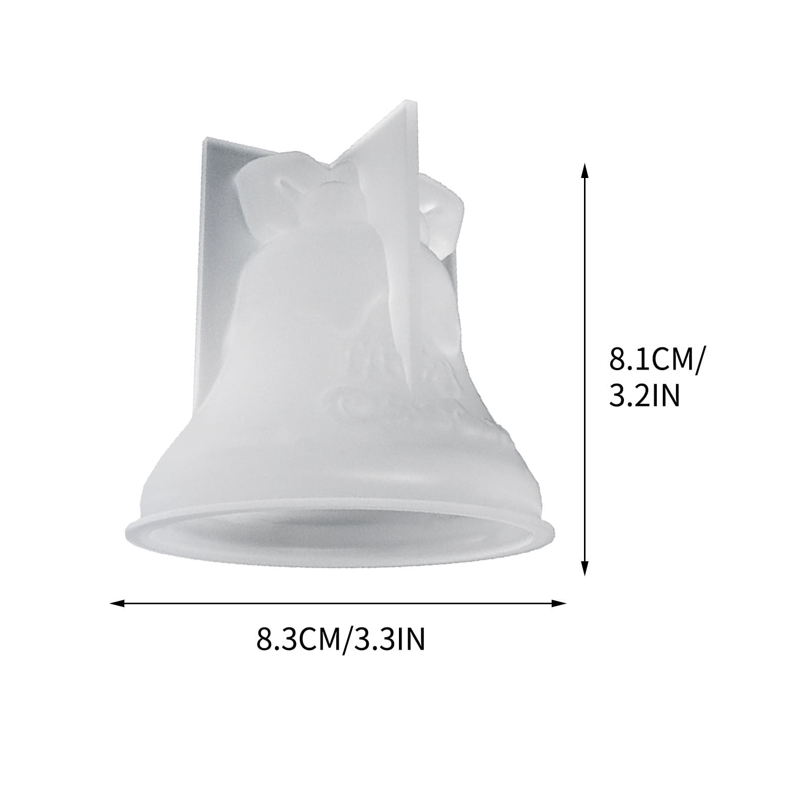 Dengmore Christmas Silicone Mould Snowman Boots Socks Bell Candle Mold