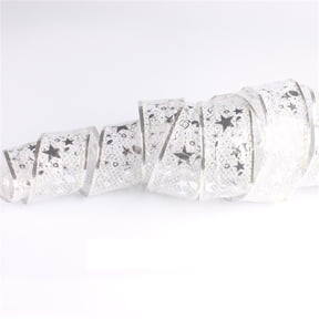 Dengmore Christmas Tree Ribbon Christmas Decoration LED Ribbon Lights Christmas Tree Ornaments DIY Lace Bow String Lights Decoration
