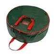 thumbnail image 1 of Dengmore Christmas Tree Storage Bag Xmas Tree Cover Round Single-layer Storage Bag Fits Up to 29.52×7.8 inches Christmas Wreath Cover Protects Against Dust Insect Moisture, Box Window, 1 of 4