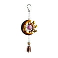 thumbnail image 1 of Dengmore Clearance Sun Moon Wind Chimes Luminous Metal Crafts Ornaments Garden Balcony Pendants, 1 of 6