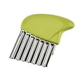 thumbnail image 1 of Dengmore Crinkle Cutter Stainless Steel Potato Carrot Chip Vegetable Crinkle Wavy Chopper Cutter French Fry Slicer, 1 of 6