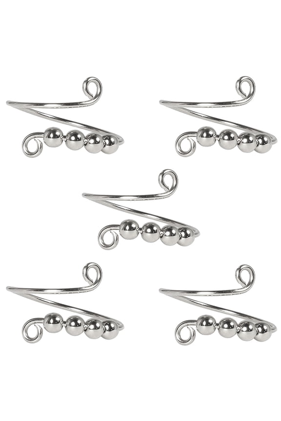 Crochet Hooks,Single Coil , Beads Rotate ,Adjustable Knitting Loop Crochet Loop,Fidget Spinner Rings,Easter Gift,Suitable ForKids Teens & Adults