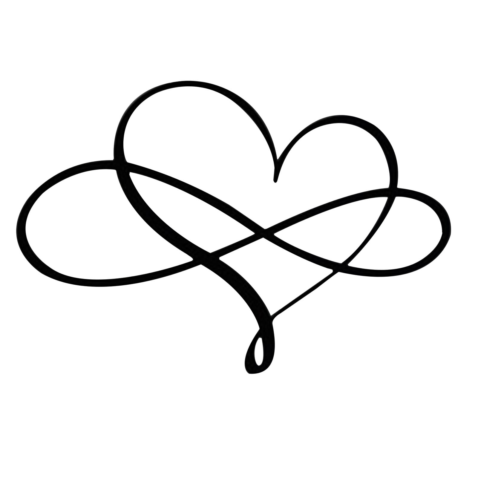 Dengmore Discoumt Infinity Heart Steel Wall Decor Metal Wall Art Infinity Heart Metal Wall Art