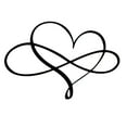 thumbnail image 1 of Dengmore Discoumt Infinity Heart Steel Wall Decor Metal Wall Art Infinity Heart Metal Wall Art Black, 1 of 9