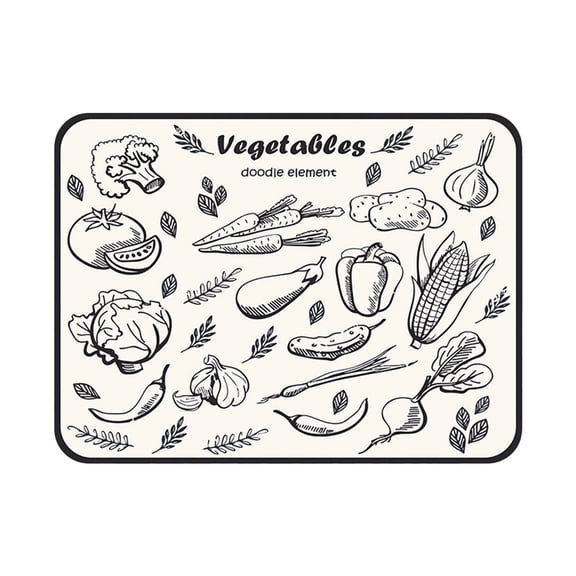 Dengmore Dish Drying Mat For Kitchen Countertop 15.7x11.8IN Absorbent Suede Dish Pad With Non slip Rubber Backeds Hide Stain Dish Rack Mat