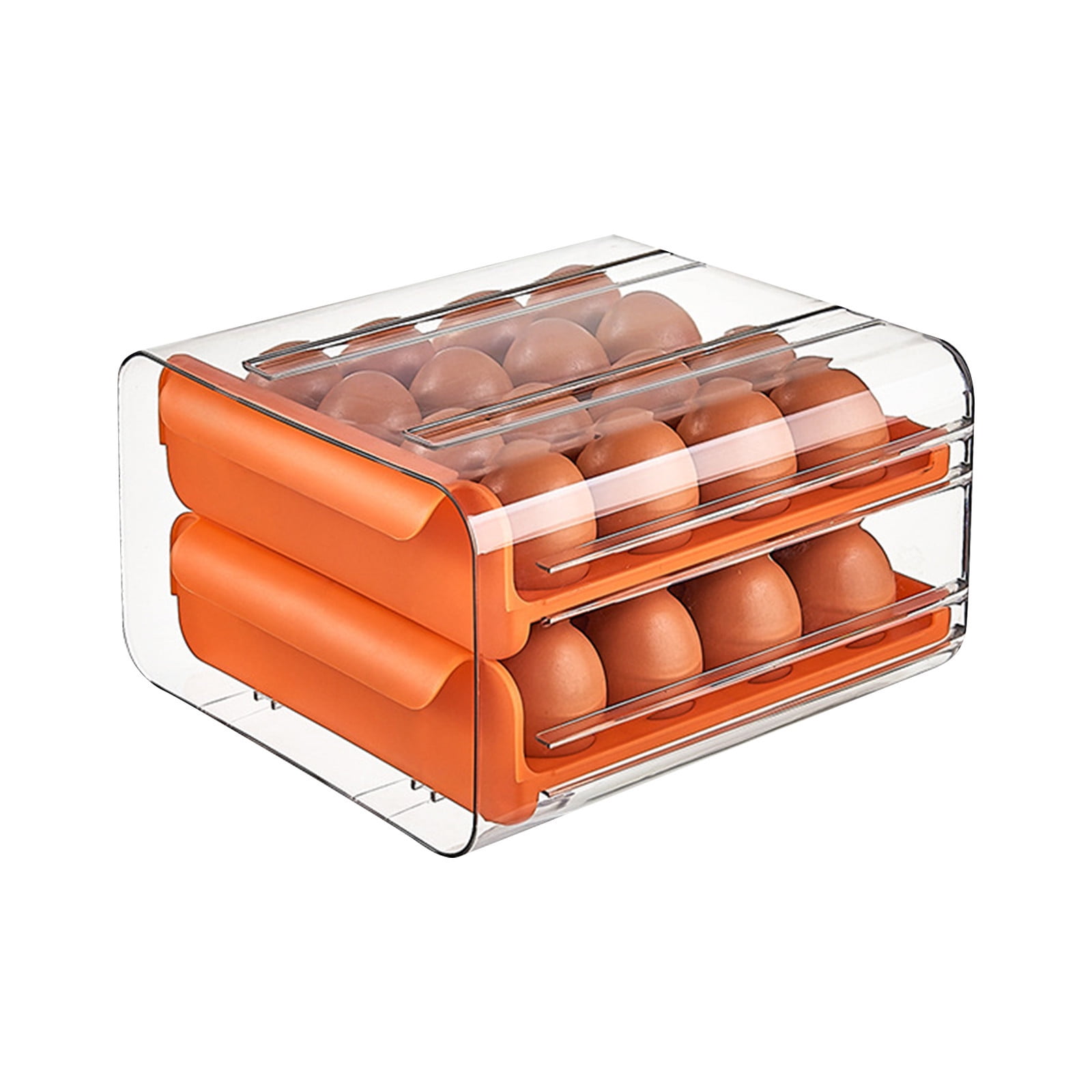 Dengmore Drawer type Eggs Storage Box Eggs Organizer Kitchen Thickened Large capacity Eggs Tray