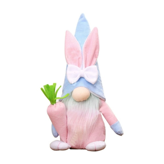 Dengmore Easter Cute Dwarf Faceless Plush Doll Dwarf Rabbit Decoration Nordic Easter Bunny Home Ornament Gift Easter Decoration Party Supplies