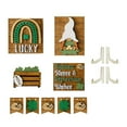 thumbnail image 1 of Dengmore Easter Tiered Tray Decor Set Wooden St. Patrick's Day Tiered Tray Sign Tiered Tray for Spring Home Party Rustic Kitchen Decorations, Coffee bar, 1 of 4