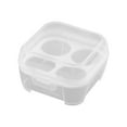 thumbnail image 1 of Dengmore Egg Holder Outdoor Portable Eggs Container Plastic Egg Storage Box Leakproof Shockproof Protection Egg Tray Carriage Dispenser for Camping Picnic Travel Kitchen Refrigerator, 1 of 5