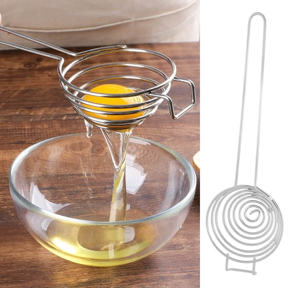 Dengmore Egg Separator Yolk White Separator Tool Food Grade Stainless Steel Dishwasher Safe Kitchen Utility Gadget Cooking Baking Tools
