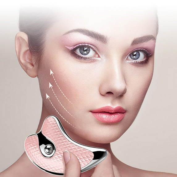 Dengmore Electric Facial Scraper Massager, Smart Face Lifting Scraping Device, Face Lifting Firming Beauty Scraping Massager for Home SPA Relaxation Treatment Pain Relief, Deep