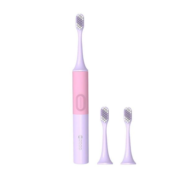 Dengmore Electric Toothbrush with 2 Brush Heads, Low Noise, Soft Bristles, Smart Timer Portable Electric Toothbrush IPX7 Waterproof Rechargeable Toothbrush for Adults