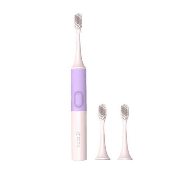 Dengmore Electric Toothbrush with 2 Brush Heads, Low Noise, Soft Bristles, Smart Timer Portable Electric Toothbrush IPX7 Waterproof Rechargeable Toothbrush for Adults