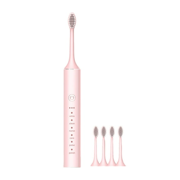 Dengmore Electric Toothbrush with 4 Brush Heads, 6 Modes Smart Timer IPX7 Electric Toothbrush, Longer Life, Soft Bristles, One Charge for 80 Days Rechargeable Toothbrush for Adults