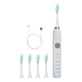 thumbnail image 1 of Dengmore Electric Toothbrush with 5 Brush Heads IPX7 Water Proofing Rechargeable Electric Toothbrushes 5 Cleaning Modes Deep Clean Smart 20-speed Timer Home Toothbrush for Adults Kids, 1 of 7