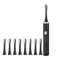 thumbnail image 1 of Dengmore Electric Toothbrush with 8 Brush Heads, Low Noise, Smart Timer, Deep Clean 8 Modes, IPX7 Waterproof, Soft Bristles, Portable Electric Rechargeable Toothbrush for Adults, Teeth, 1 of 8